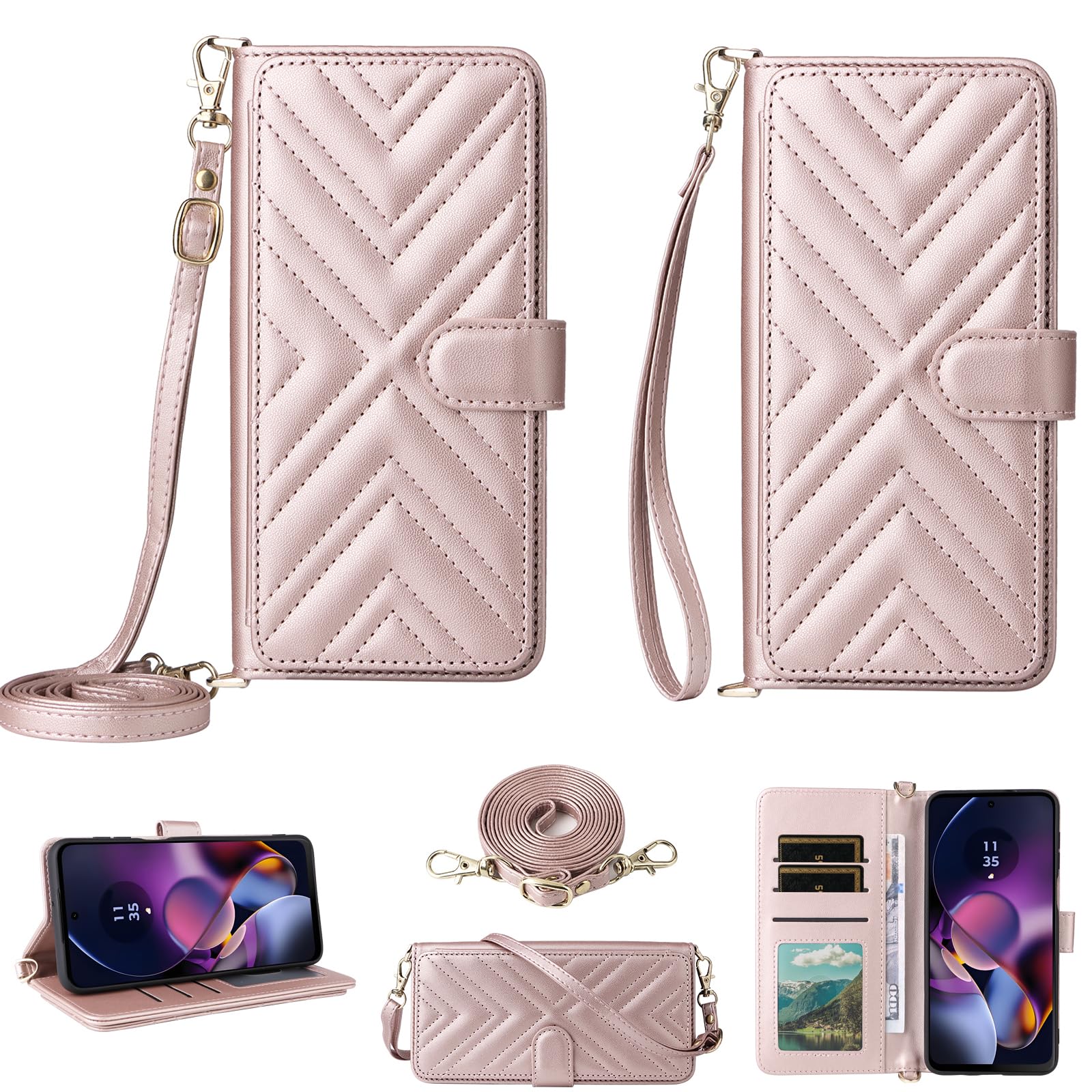 Per Nothing Phone (2a) Plus Custodia Portafoglio protettiva borsa