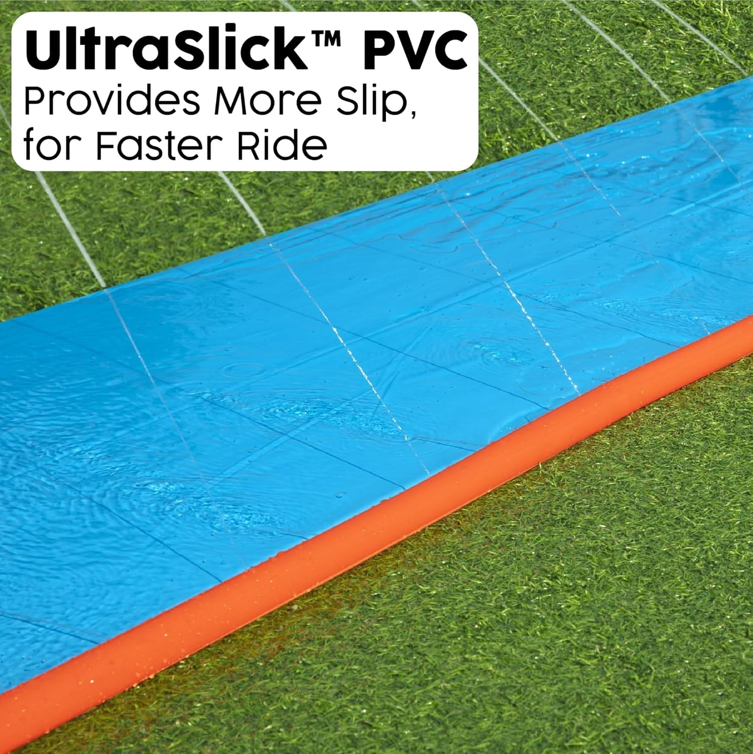 Bestway H2OGO! Wasserrutsche 488 cm XXL Single Rutschbahn für den Garten - Wasserspielzeug für Kinder mit Splash-Pool & Sprinkler - Einfacher Anschluss an den Gartenschlauch für ultimativen Sommerspaß