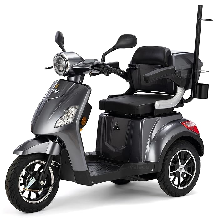 Buy VELECO Draco 3 Wheeled Mobility Scooter Fully Assembled and Ready to use Automatic