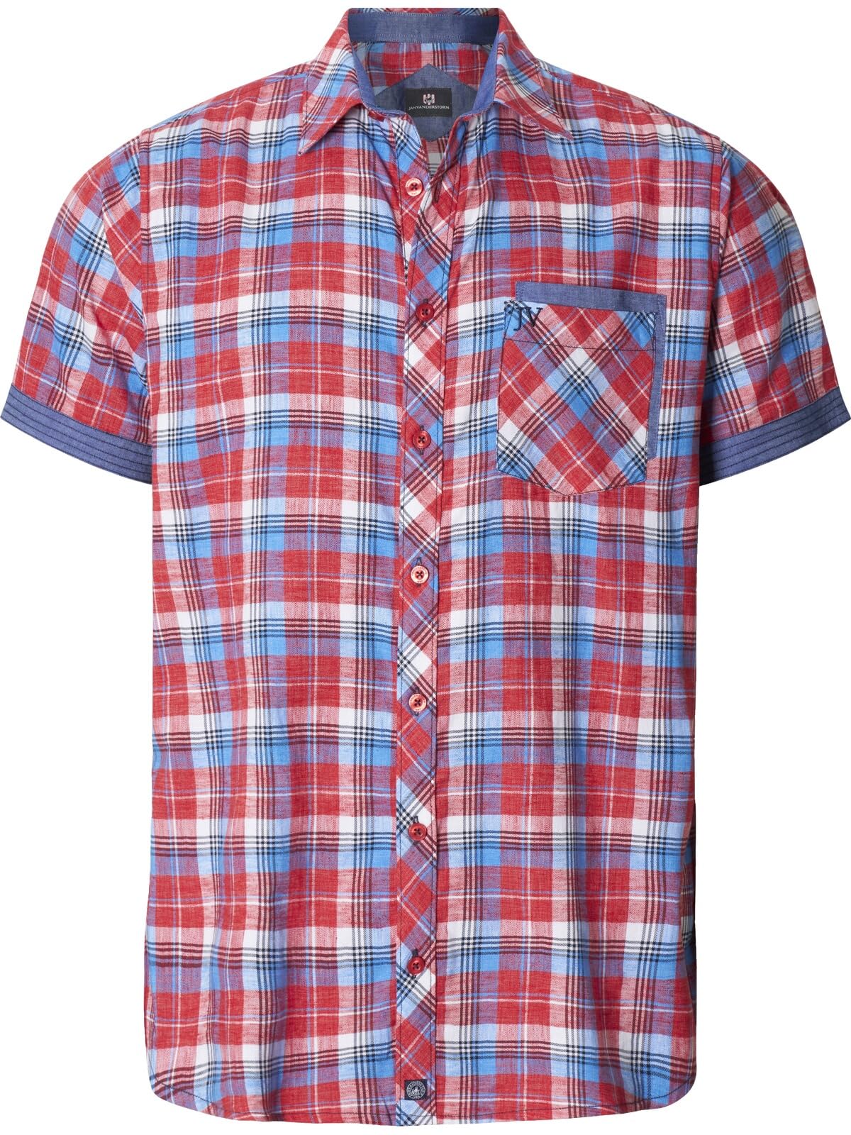 Jan Vanderstorm Homme Chemise À Manches Courtes Haaker