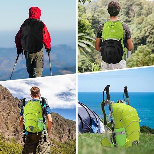 Miniatura 6 de IX INOXTO Paquete de hidratación, mochila de hidratación de 20 litros, mochila de marco interno de senderismo con vejiga de agua de hidratación de 2