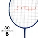 Li-Ning Wind Lite Stealth Carbon Fibre Strung(Blue/Grey) Racket with Free Full Cover gallery image