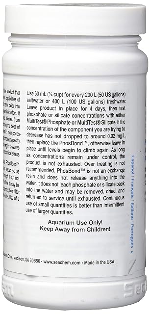 Foto 3 de 3 de Seachem PhosBond Eliminador de fosfato y silicato, 250 ml