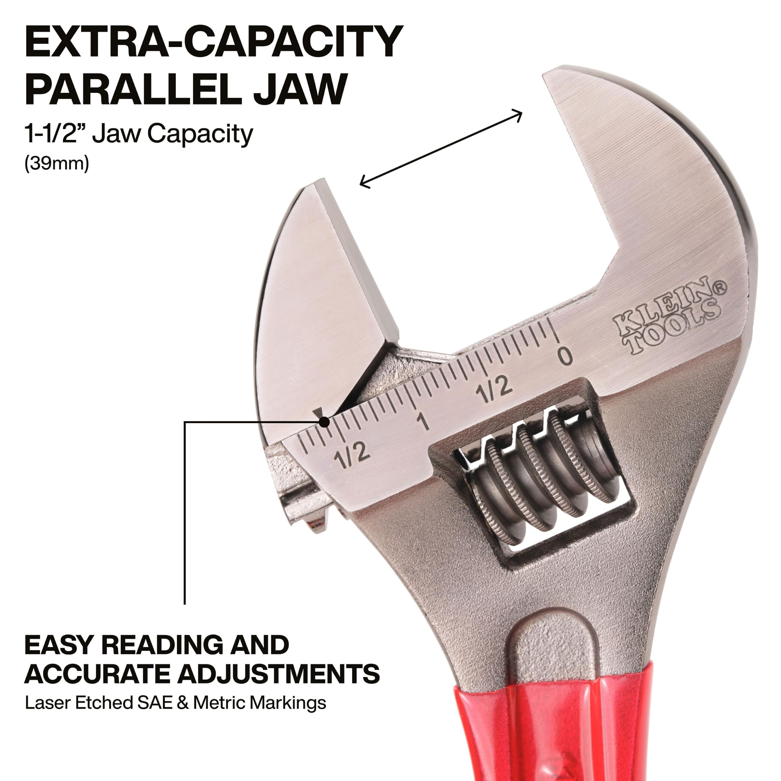 Klein Tools D507-12 Clé à molette extra capacité 30,5 cm