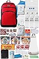 防災のミカタ 防災グッズ セット リュック 1人用 45点 赤 非常用リュック 【日本防災ブランド】 大容量リュック 非常用 簡易 トイレ 保存食 保存水