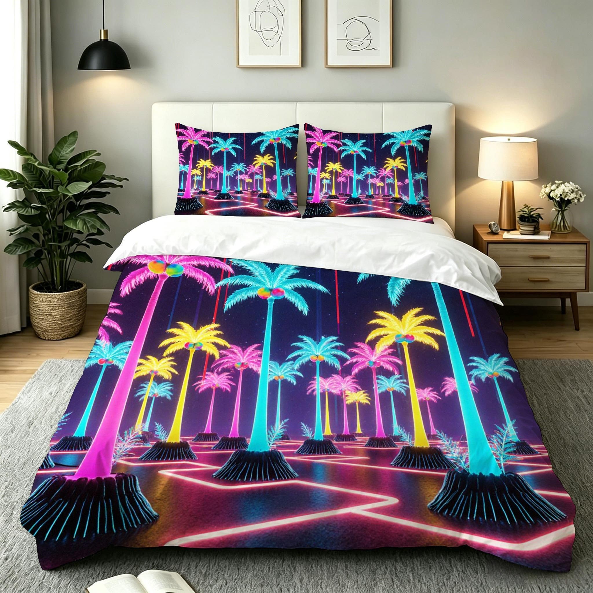Ensemble de literie tableau coloré 140x200 pour illuminer la chambre