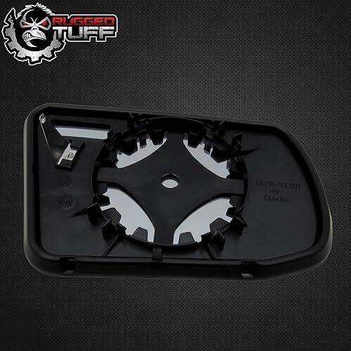 Miniatura 7 de Conjunto de cristal de espejo lateral con placa trasera de plástico (no calentada) compatible con Nissan Altima 2007-2012 (lado del conductor sin