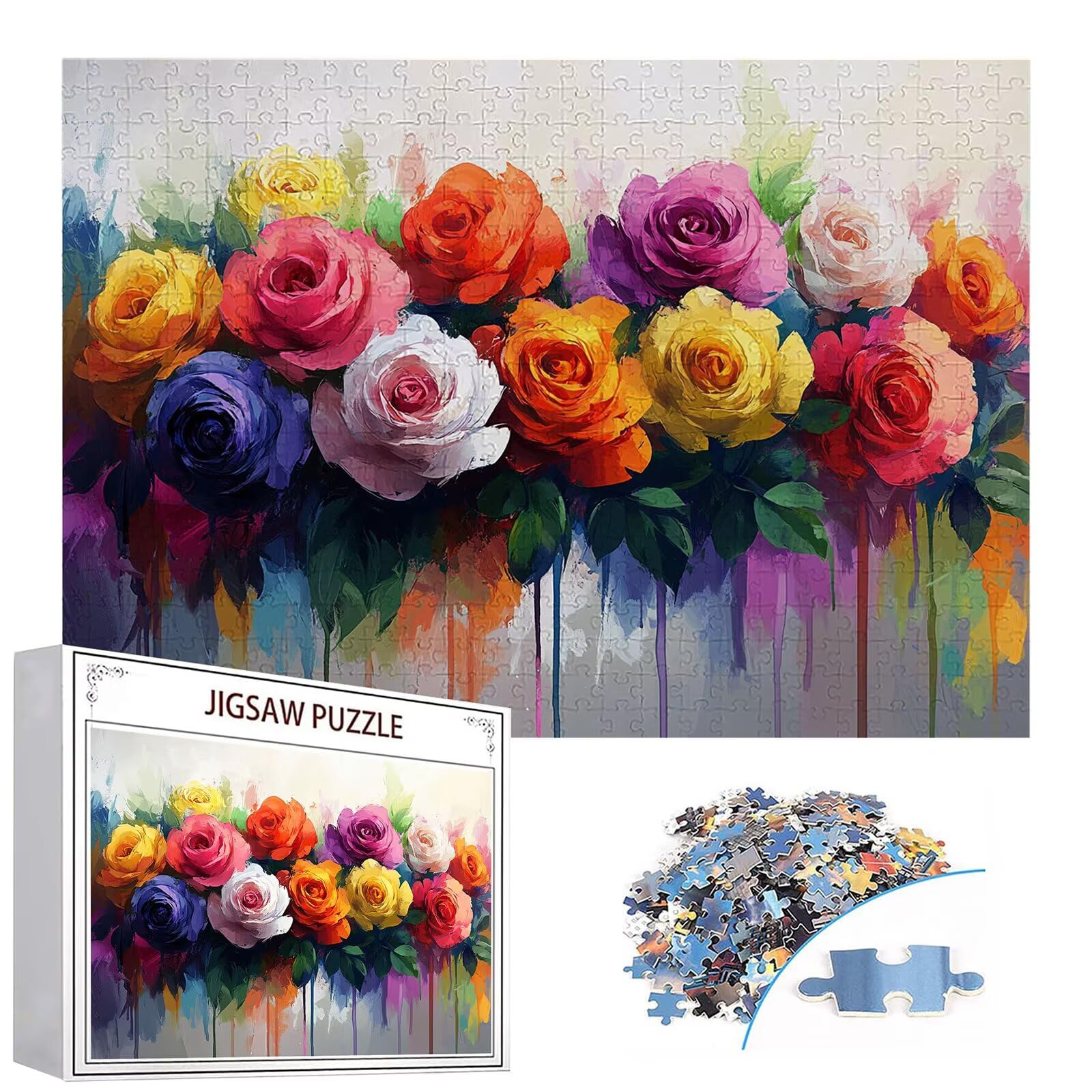 Puzzle 4000 elementów różowe puzzle dla dorosłych kwiaty 141x87cm Unikalne rzemiosło klasyczne 3D drewniana układanka do rodzinnych gier aktywnych, układanka do samodzielnego wykonania nawet do