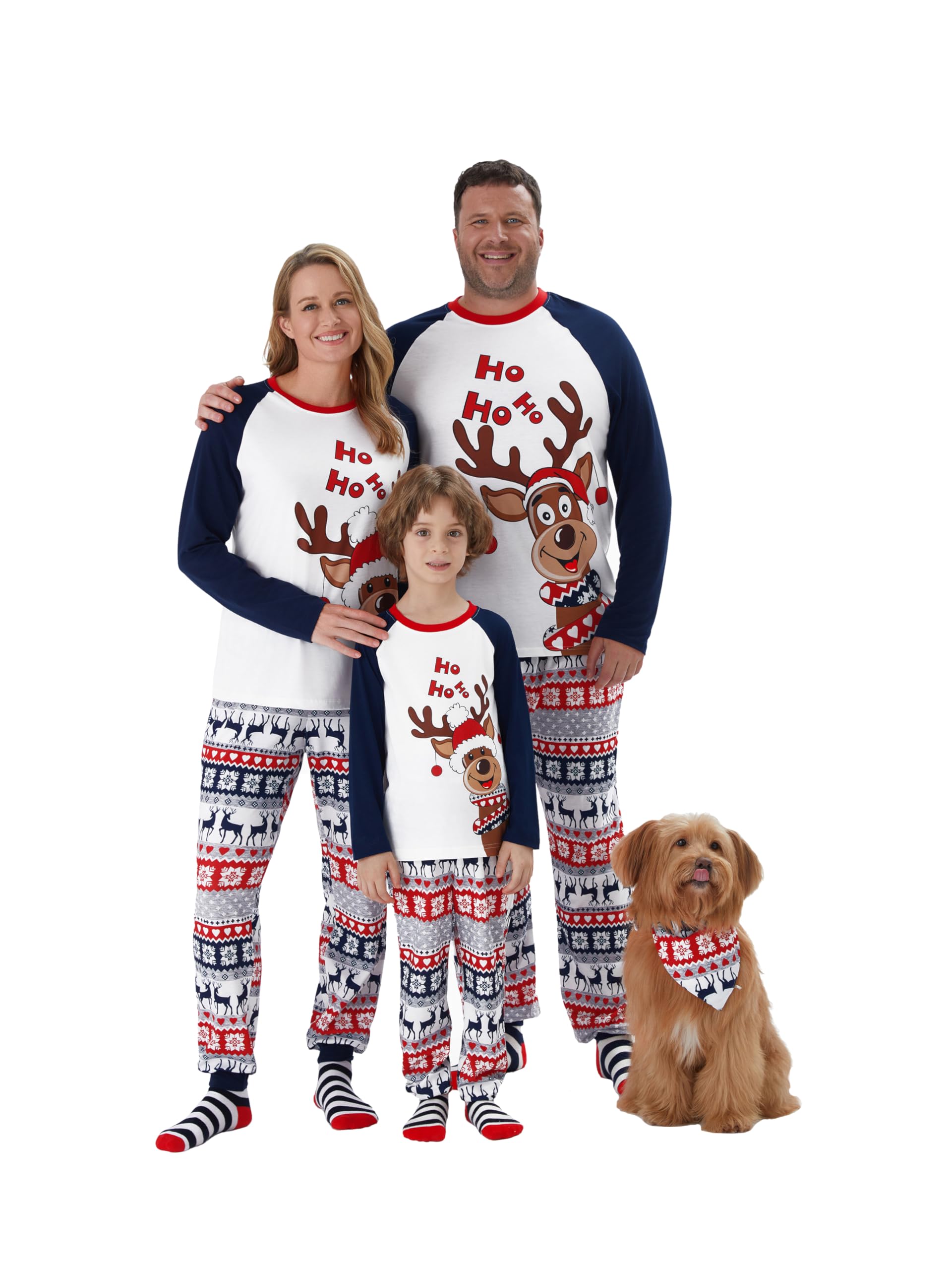 PATPAT - Pigiama Natale Famiglia Coordinati - Pigiami Natalizi per Tutta la Famiglia - Pigiama Donna Invernale - Pigiama Natale Coordinati Coppia - Pigiami Coppia- Pigiama Uomo Invernale