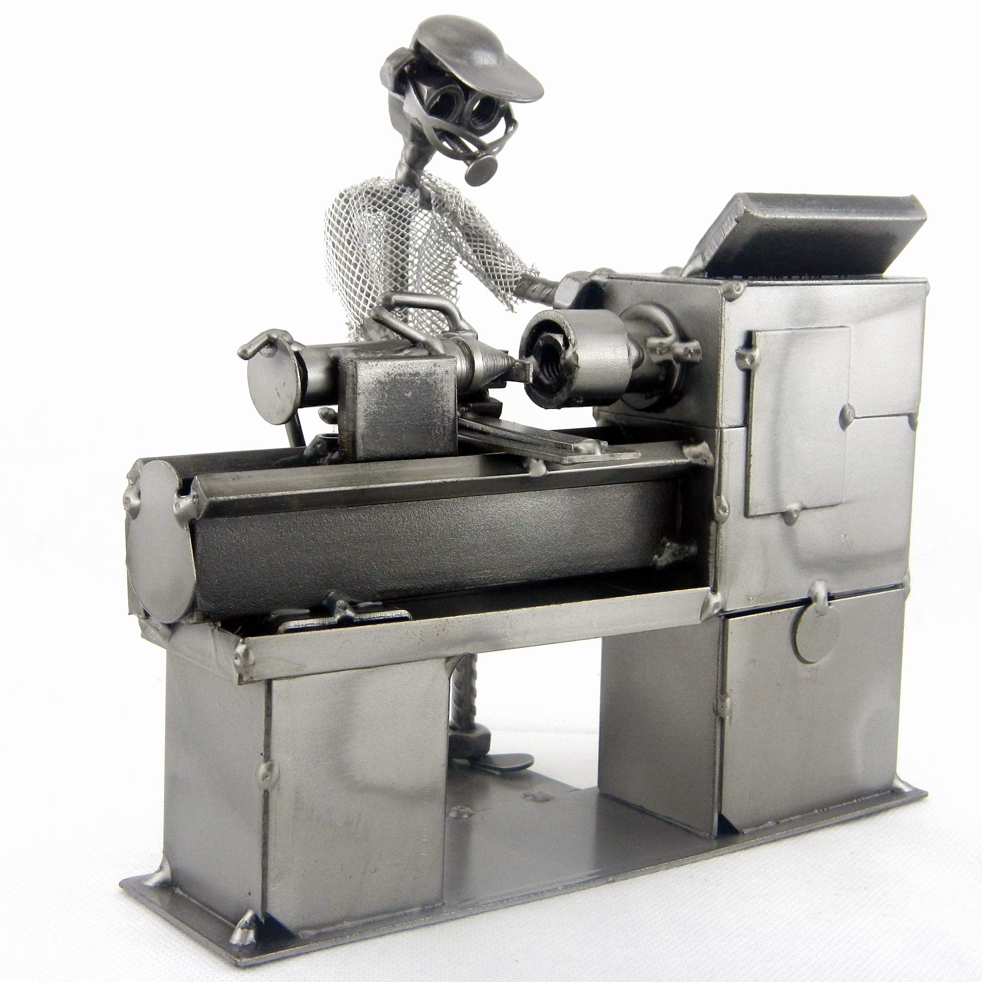 TORNITORE-METALMECCANICO IN METALLO CON VITI BULLONI CHIODI DI METAL IDEA - IDEA REGALO ORIGINALE - 100% ARTIGIANALE - MADE IN ITALY - PERSONALIZZABILE