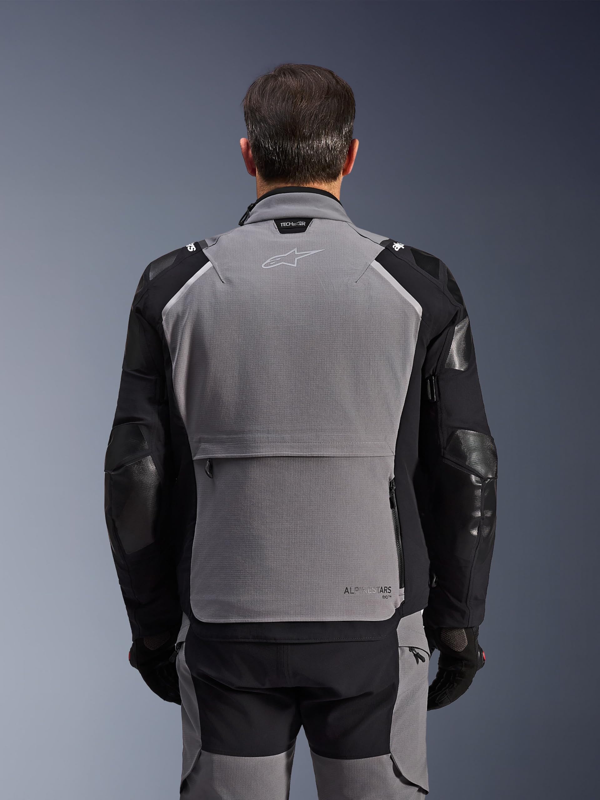 Alpinestars Andes Pro Drystar XF wodoodporna kurtka tekstylna motocyklowa, szary/czarny, L