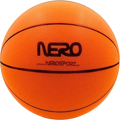 NERO SPORT Ninja Silent Basketball- Soft Foam Indoor Hoop Play  Soundless Ball for Quiet Dribbling and Indoor Training