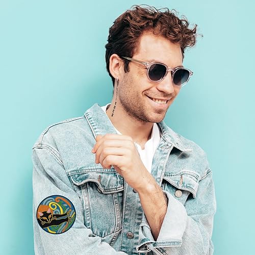 Miniatura 4 de Parche para planchar, parche de gato negro, divertido parche de reparación de apliques para planchar o coser, accesorios de bricolaje para ropa,