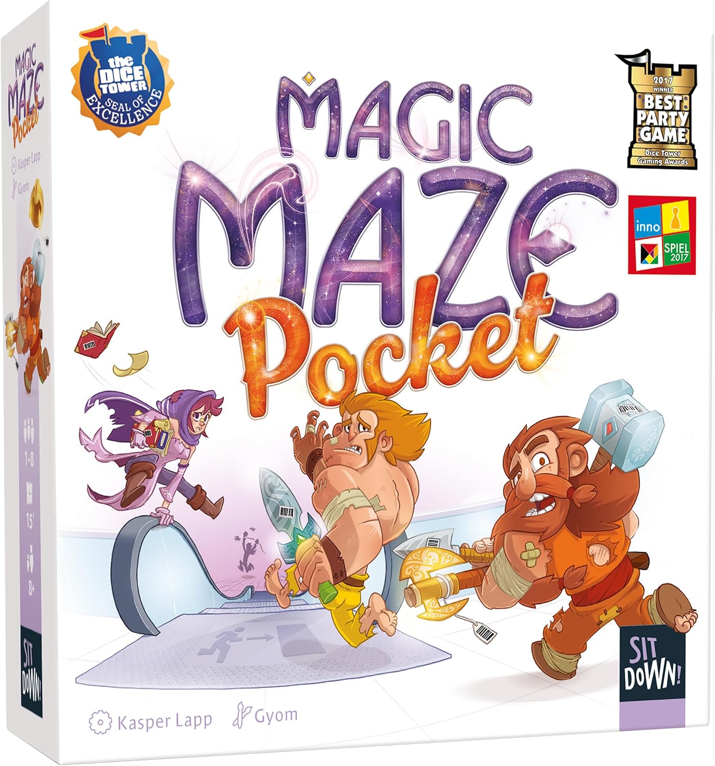 Magic Maze Pocket Multi-Award-Winning Game! Cooperative Real-Time Board Game | Silence · Coordination · Escape · Simultaneous | from Age 8 | 2–8 Players | 15 Minutes | FSC Components
