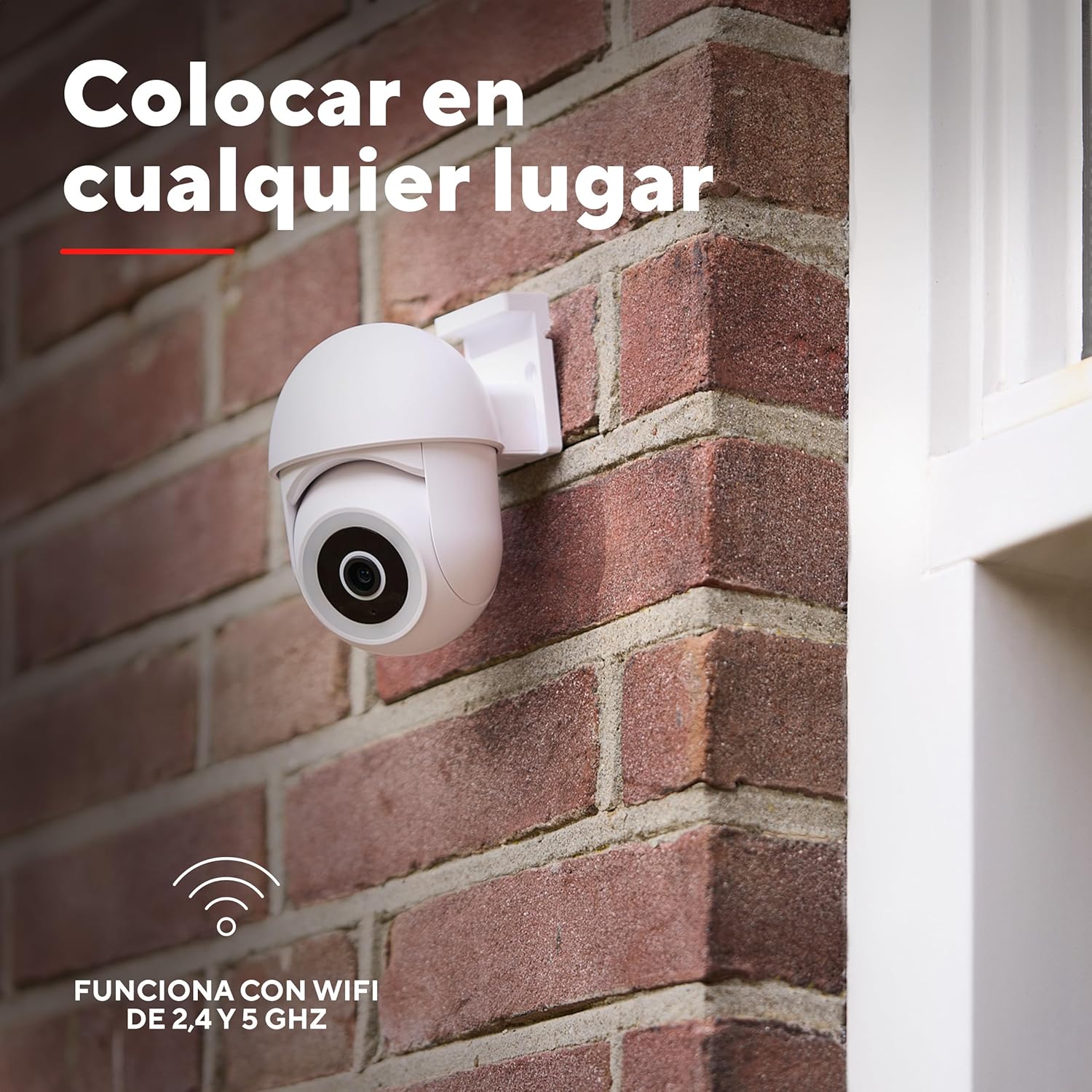 Trust IPCAM-3900 mounted on a brick wall