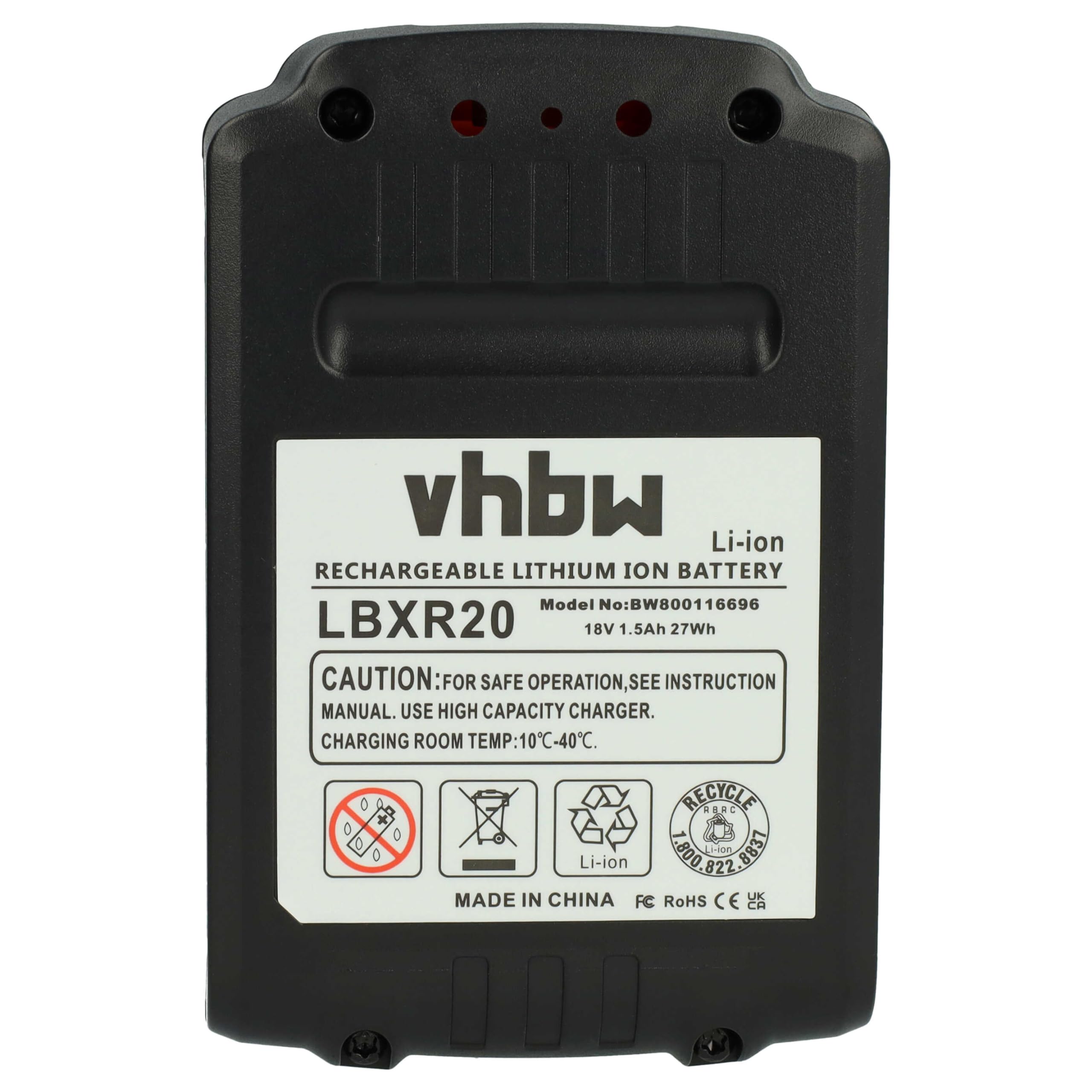 vhbw Batterie Compatible avec Black & Decker GLC1823