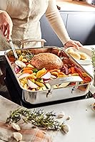 Vista 5 de Demeyere Industry - Sartén para lasaña de acero inoxidable de 5 capas de 12.5 pulgadas