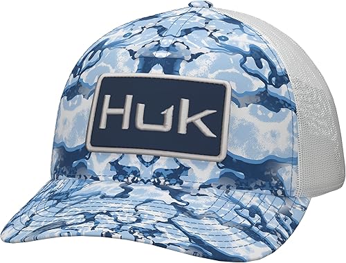 HUK Trucker - Gorro de pesca antirreflejos Snapback para hombre