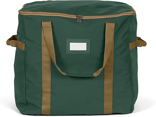 Vista 72 de Covermates Keepsakes Rolling Treasurekeeper Storage Bag - Carrying Handles, ID Window, Dual Wheels - Holiday Storage, Green