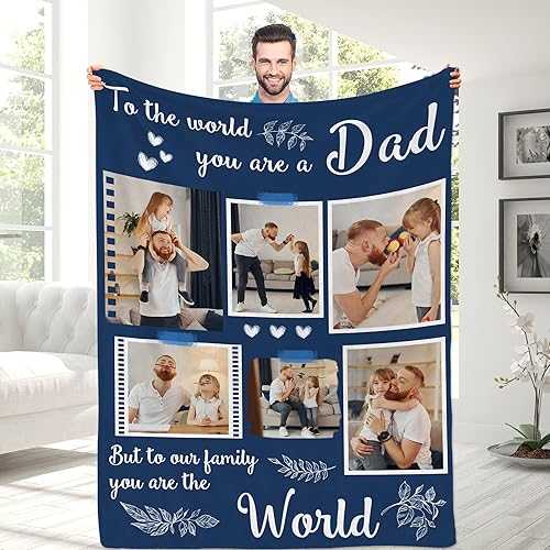 Miniatura 1 de Magimagine Manta personalizada con collage de fotos, manta de fotos personalizada, cumpleaños, aniversario, boda, cumpleaños, regalo personalizado