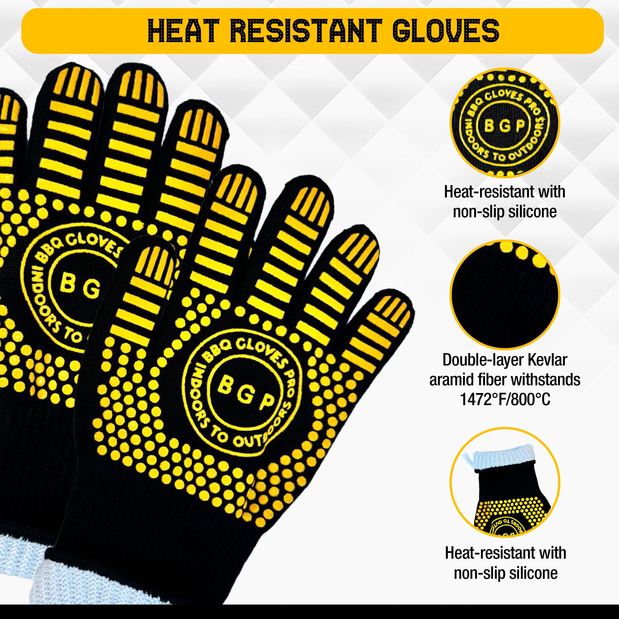 HHPROTECT Guanti Da Saldatura Per Forno Resistenti Al Calore - Foto 7