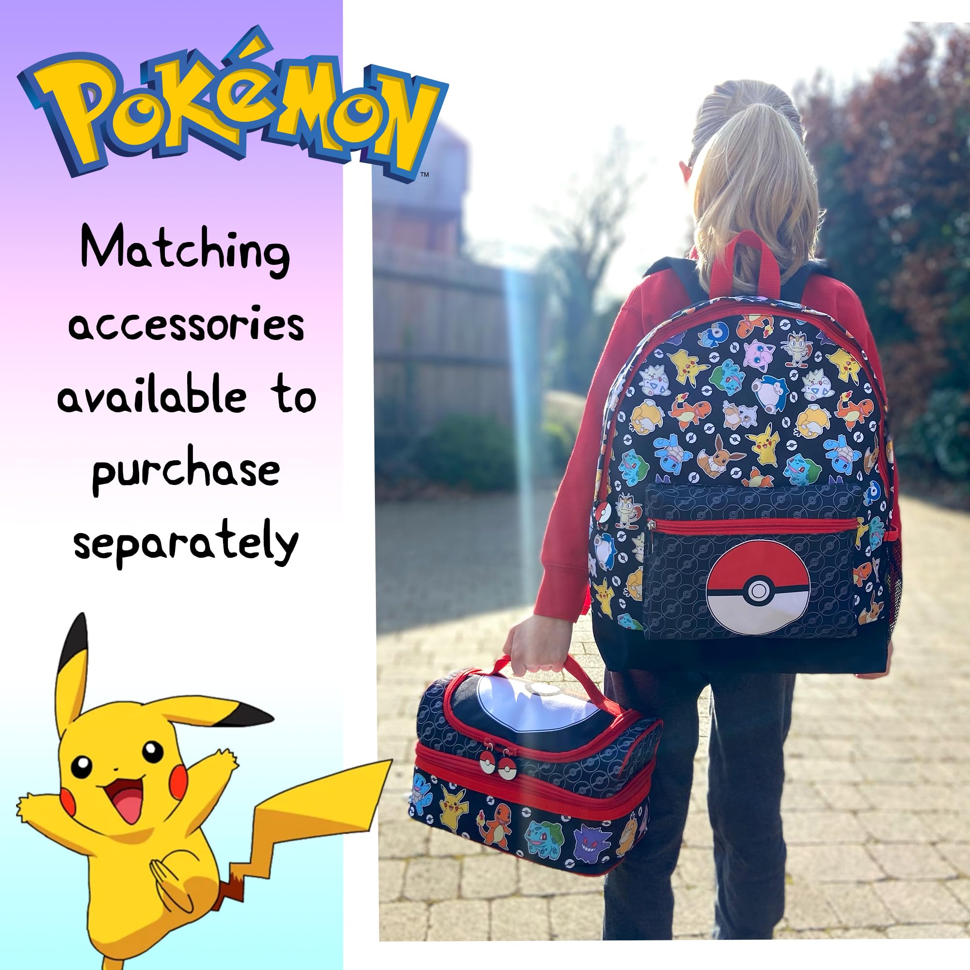 Pokémon Rugzak, Pikachu - 40 x 28 x 12 cm - Polyester