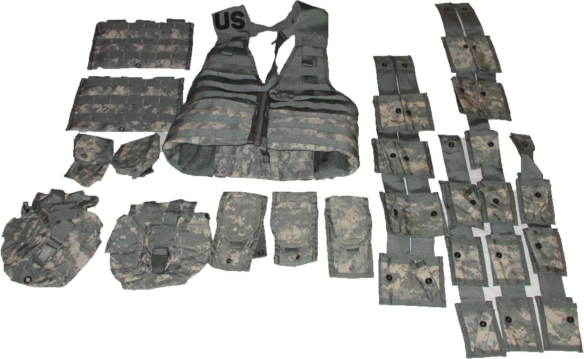 MOLLE II US Military ACU Tactical ACU Camo FLC LBV Fighting Load Carrier Vest Rifleman & Grenadier Sets