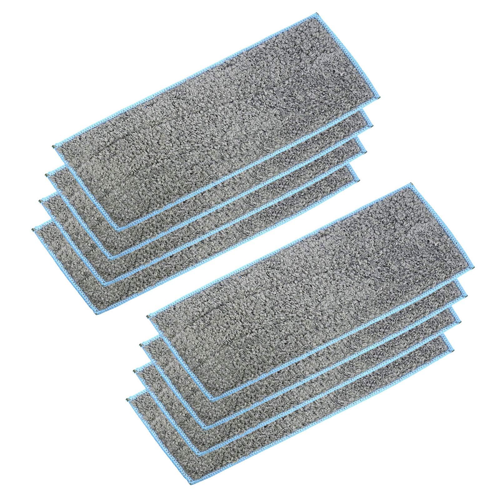 8 Pack Washable Microfiber Mopping Pads for iRobot Braava Jet m6/6012/6110/6112/6113 - Reusable Mop Cloths, Sticky Dirt & Stubborn Stain Remover, Reusable Robot Mop Pads (Non-Original Spare Parts)