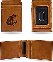 Vista 130 de Cartera de bolsillo frontal grabada con láser NCAA - Compacta/Cómoda/Delgada