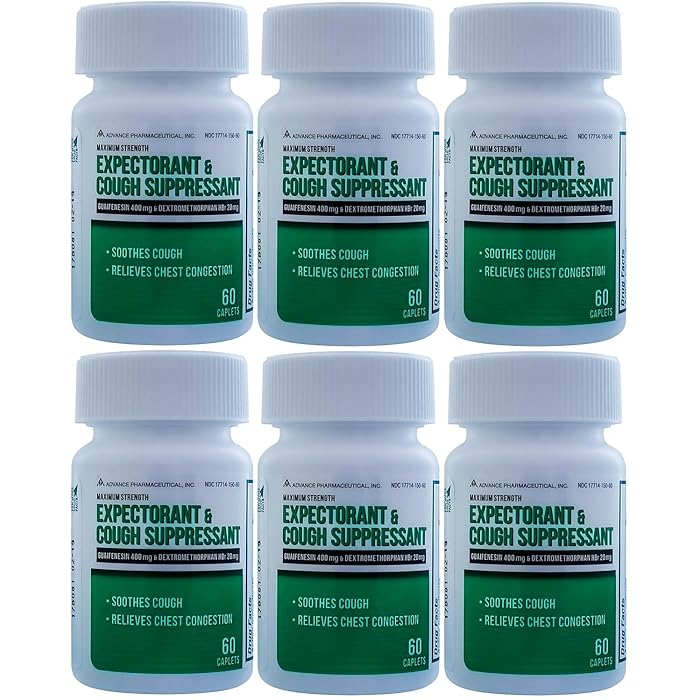 Buy Mucus DM Expectorant Cough Suppressant 360 Caplets Generic DM Cough