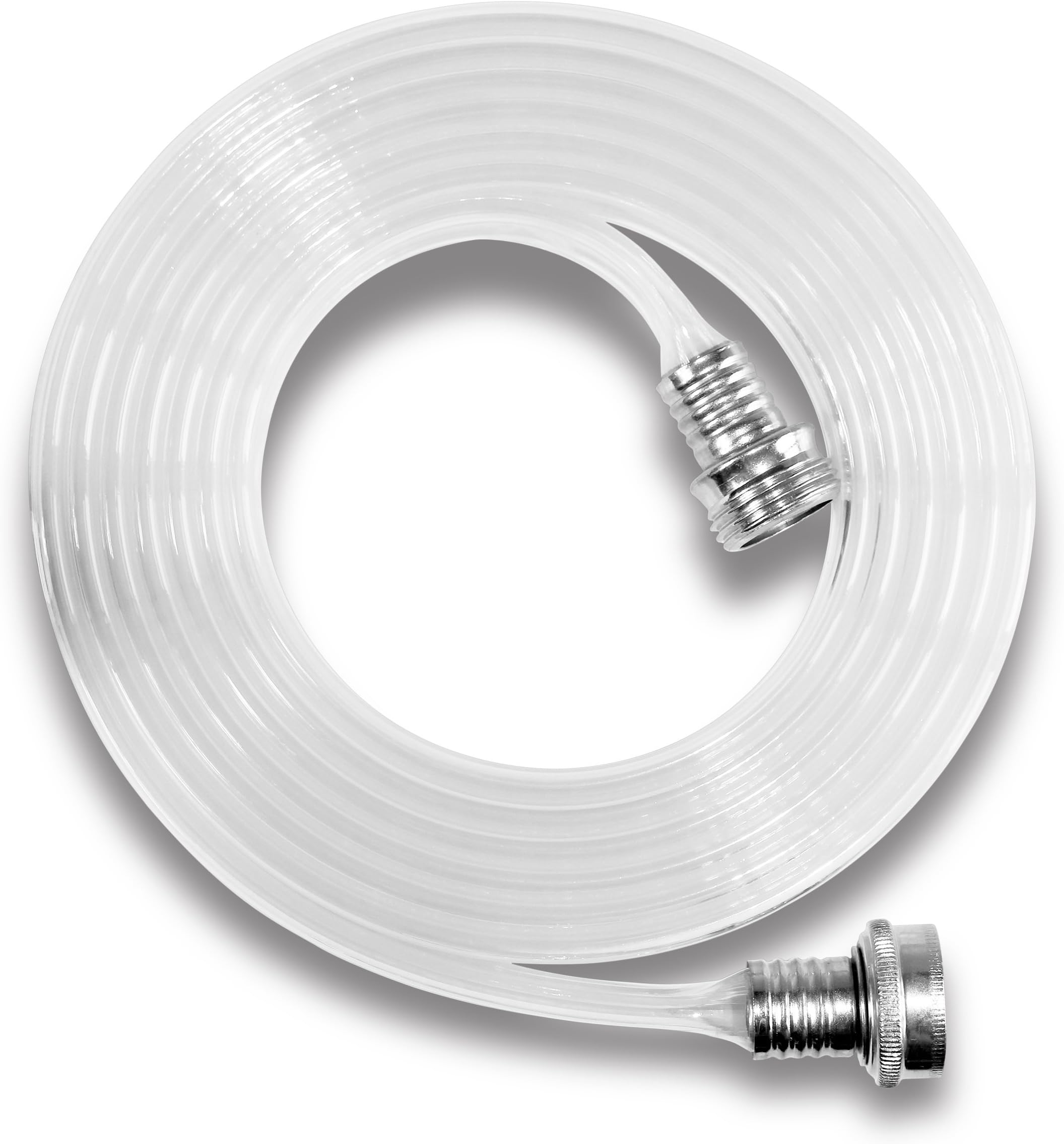 FH-MF-10-0-AMZ Leader Polyurethane Flat Hose 5/8" by 10-Foot, Clear