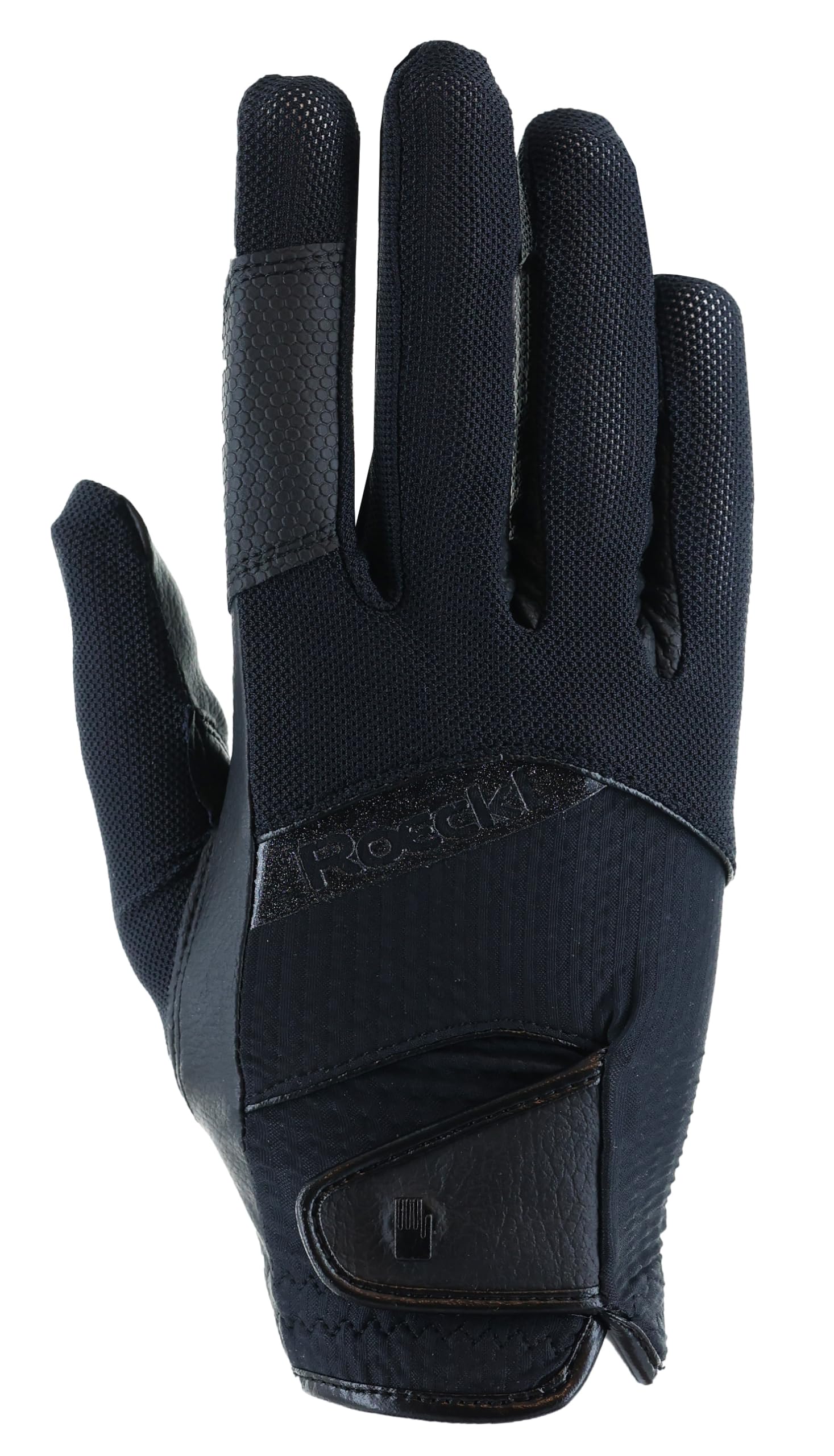 Roeckl Sports equestrian gloves MILLERO, summer riding glove, black 7 — image 1