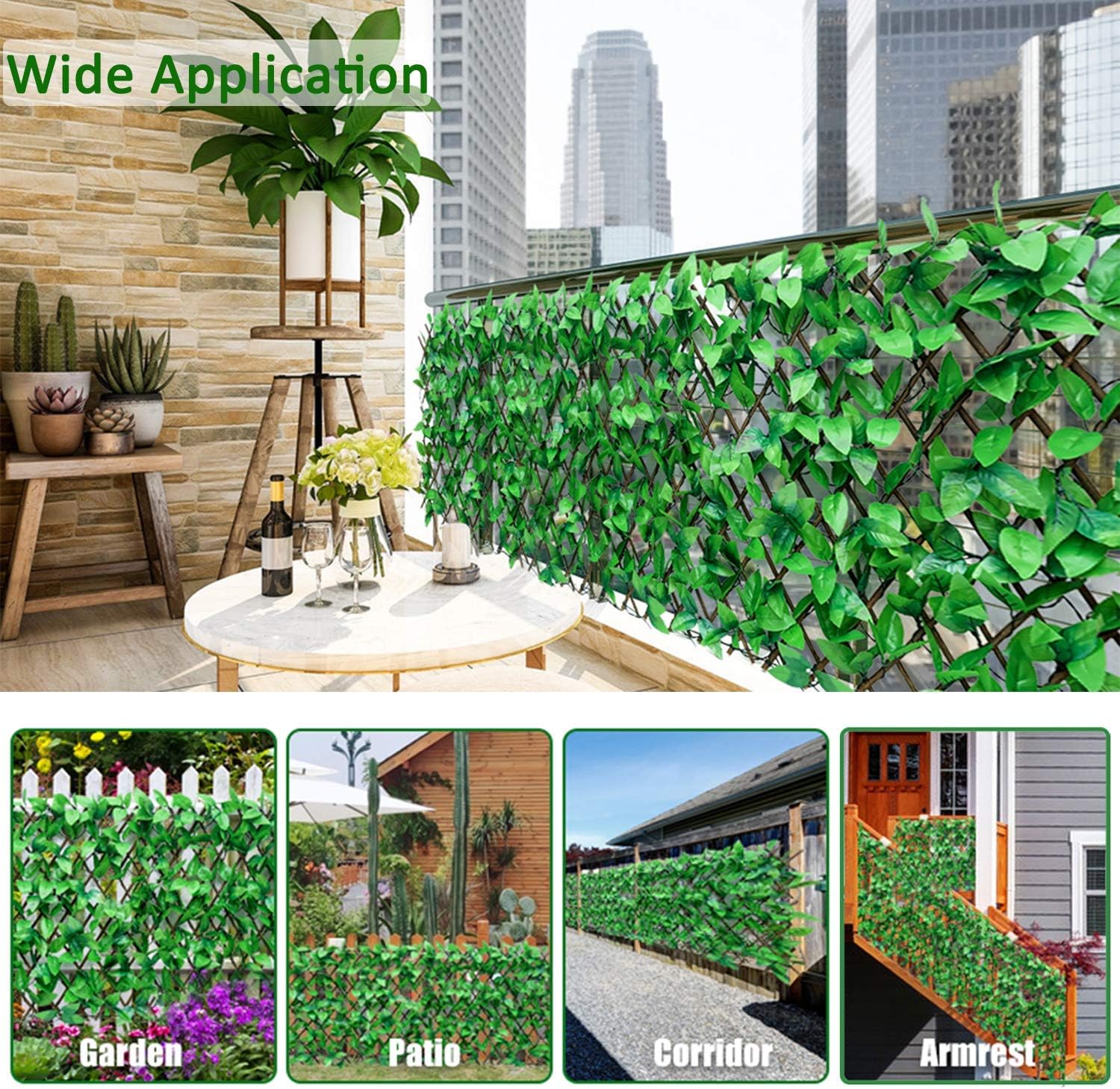 Buy Hmxbrighs Artificial Ivy Fence Screen Expandable Fence Privacy Screen With 113 Solar Led String Lights Hedges Faux Leaf Privacy Fence For Home Balcony Outdoor Garden And Yard Decoration Online In Usa Buy Hmxbrighs Artificial Ivy Fence Screen Expandable Fence Privacy Screen With 113 Solar Led String Lights Hedges Faux Leaf Privacy Fence For Home Balcony Outdoor Garden And Yard Decoration Online In Usa