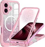 Vista 34 de Hekodonk para iPhone 16 Plus, Funda compatible con Magsafe [Protector de pantalla de vidrio templado incorporado y protección para lente de cámara]