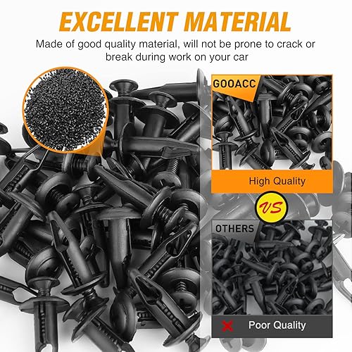 Miniatura 5 de GOOACC 50 clips de retención para panel de puerta de 0.374in compatibles con Hyundai 82315-38000 Accent Azera Elantra Equus Santa Fe Sonata Tucson