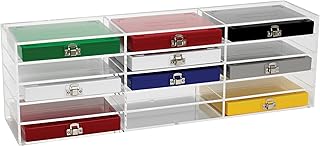 Heathrow Scientific HS159890B Storage Rack for 50-Place & 100-Place Slide Box, Pmma, Clear