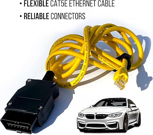 Miniatura 5 de OHP ENET Bimmercode OBD2 Cable para codificación BMW Serie F | E SYS ISTA+ ICOM Bootmod3 Bimmerlink OBD | Cable resistente