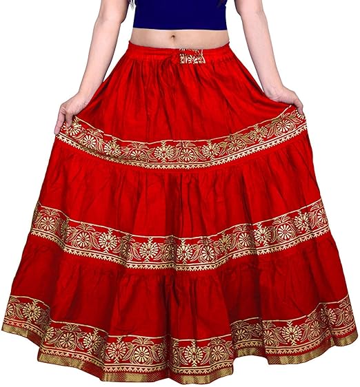Women Long Traditional Ethnic Skirt