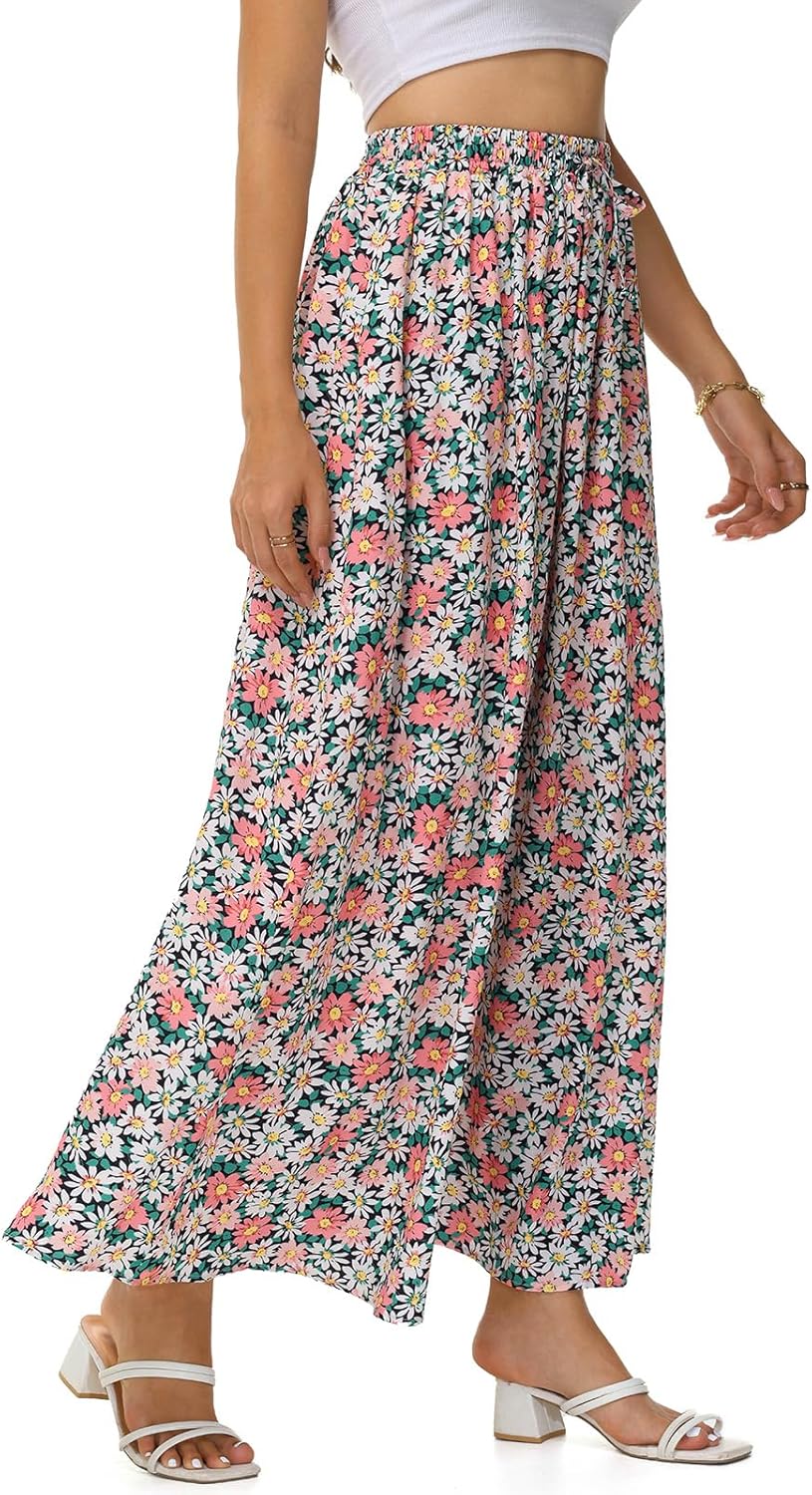 BLEVONH Casual Flowy Maxi Skirts for Women 2025 Autumn and Winter High Waisted Elastic Long Skirts - Image 6