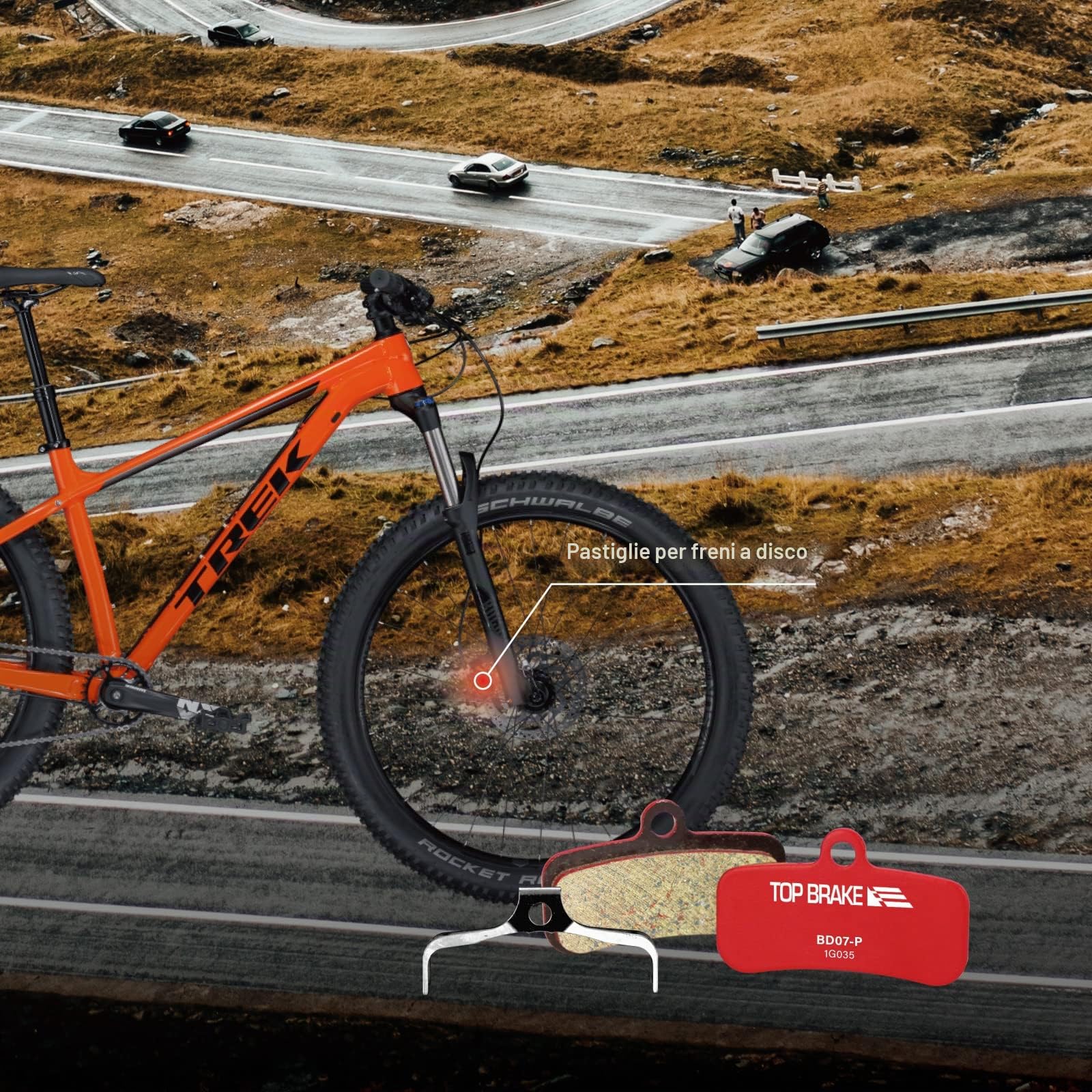TOP BRAKE Pastiglie per freni a disco compatibili con Shimano Saint BR M810 M820 Deore XT M8120 Tektro TRP | MTB eMTB Downhill Trail All mountain Enduro | 2026 iF Design Award
