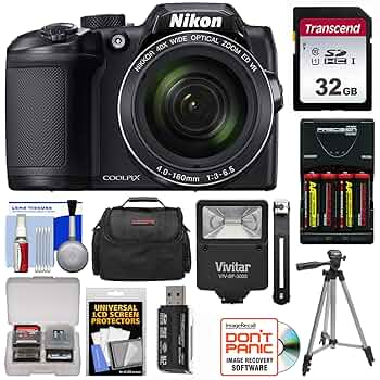 Amazon.com : Nikon Coolpix B500 Wi-Fi Digital Camera (Black
