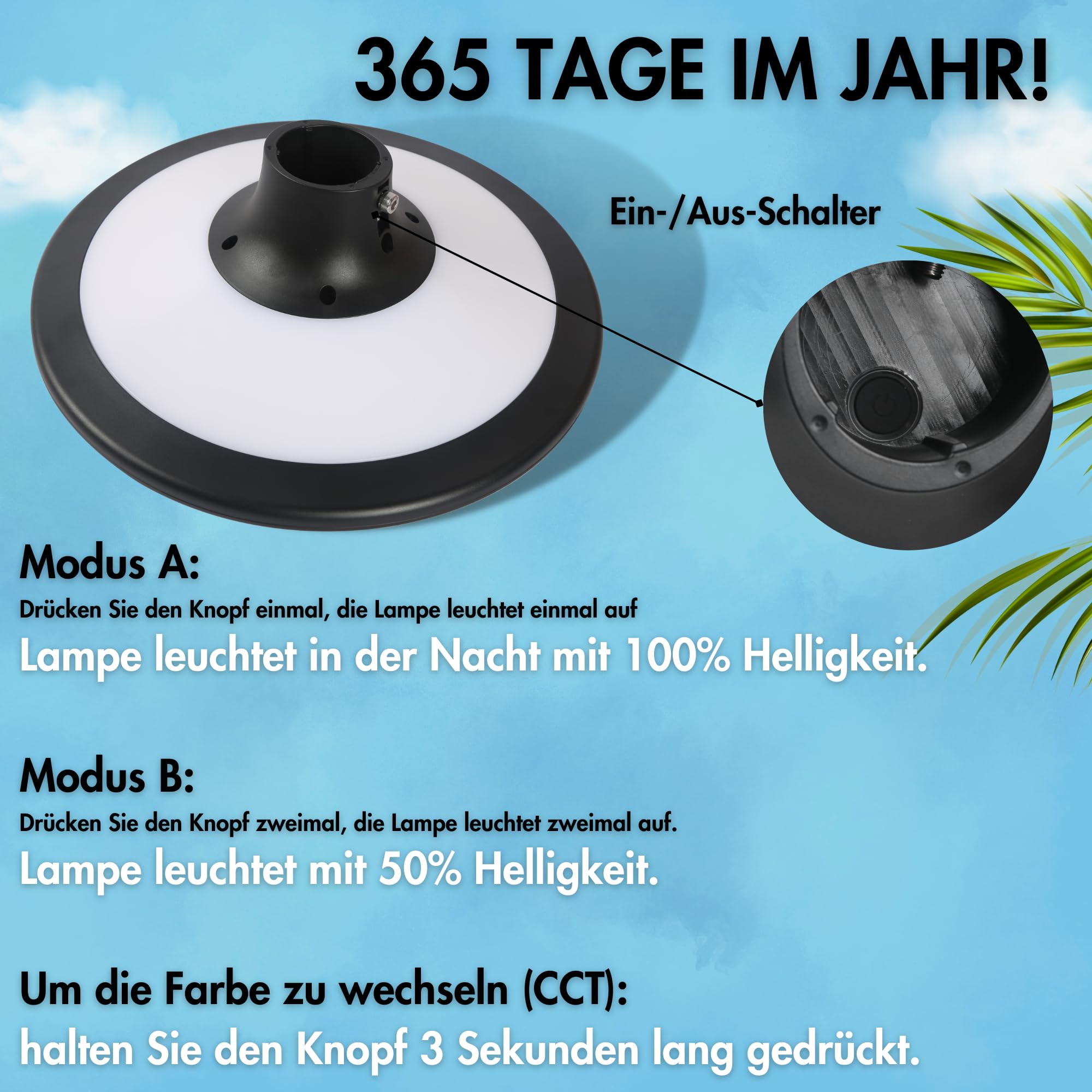 Solar Straßenlaterne 200W, 2300LM Solarleuchten 360° Superhelle Solarlampen für Außen, 2 LED-Farben Solar Strahler Wasserdichte Garten Sicherheitleuchte stehend für Outdoor (ohne Lichtmast)