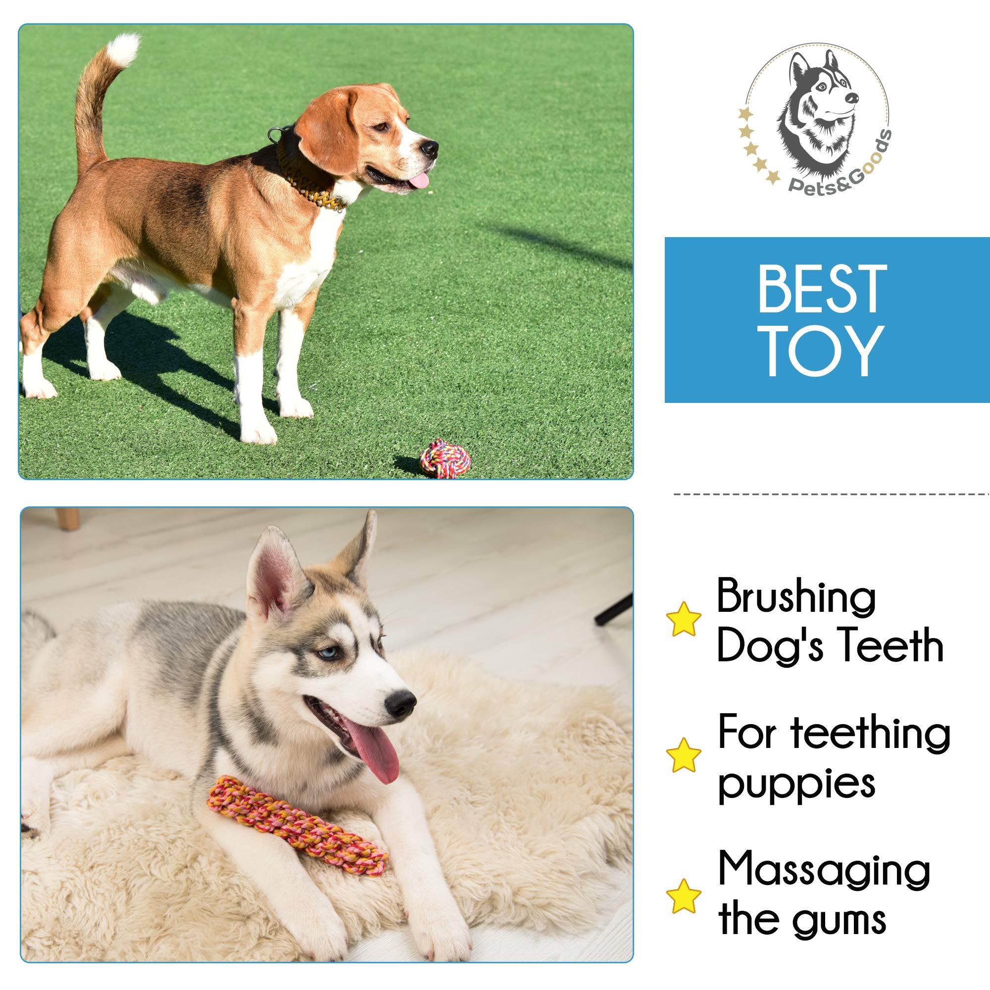 Hundespielzeug – Welpen-Kauspielzeug – Seilspielzeug für kleine Hunde – sicheres Welpen-Zahnenspielzeug – Kauspielzeug für kleine Hunde – Zahnen-Welpenspielzeug – Hundespielzeug – Hundespielzeug 9