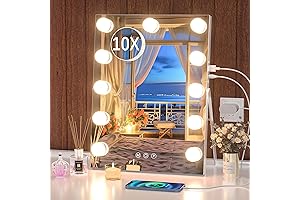 Hasipu 11" x 14" Hanging Vanity Mirror with Dimmable Lights