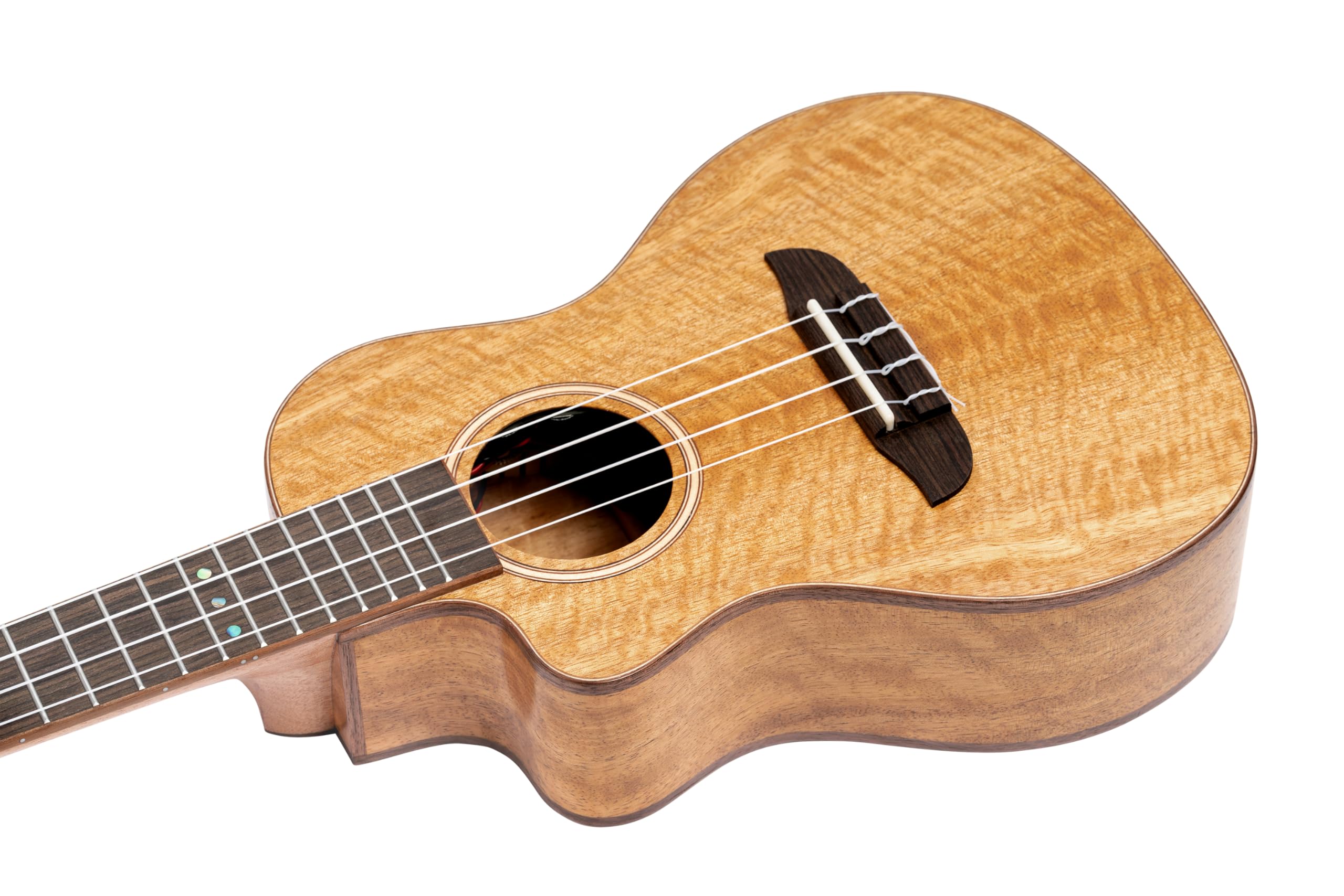 Ortega Guitars Ukulele Concerto Mancino – Elettro-Acustico – Horizon Series – Gig Bag Inclusa – Mango, Natural (RUMG-CE-L)