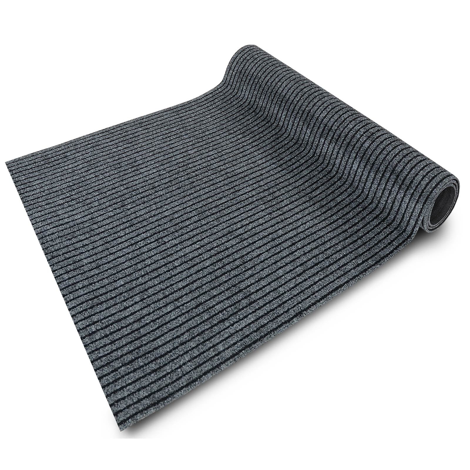 Floordirekt Passatoia da Cucina Granada - Tappeto su misura per la cucina - Larghezza: 80 cm - Tappeti moderni e di alta qualità per la casa (Grigio, 80 x 350 cm)