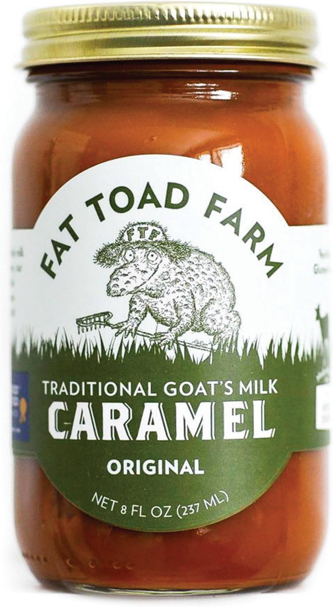 Fat Toad Farm Traditional Goat’s Milk Caramel Sauce/Cajeta, Original, Gluten Free, 8 fl oz