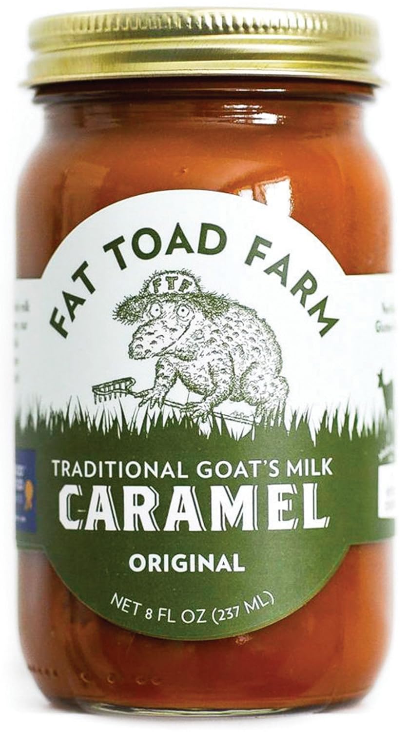 Fat Toad Farm Traditional Goat’s Milk Caramel Sauce, Original, 8fl oz Jar, 2-Pack, Cajeta, Gluten Free…