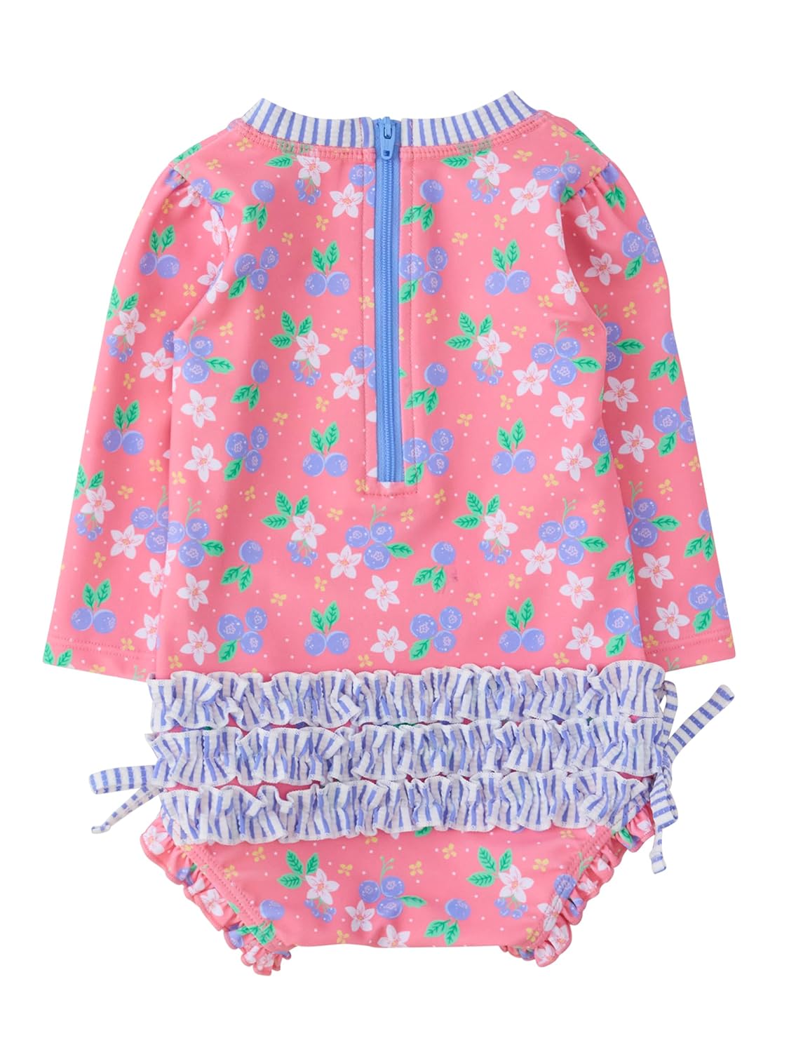 RuffleButts Baby Girls UPF 50+ Rash Guard - Image 4