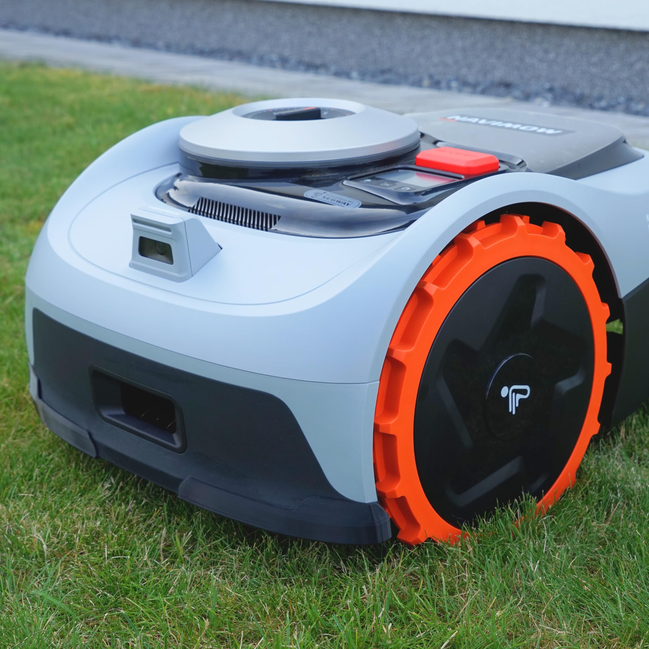 Protector de bordes compatible con Segway Navimow i105e e i108e Protección Bumper Tuning Robot cortacésped – simplemente insertado, no necesita pegamento (negro)